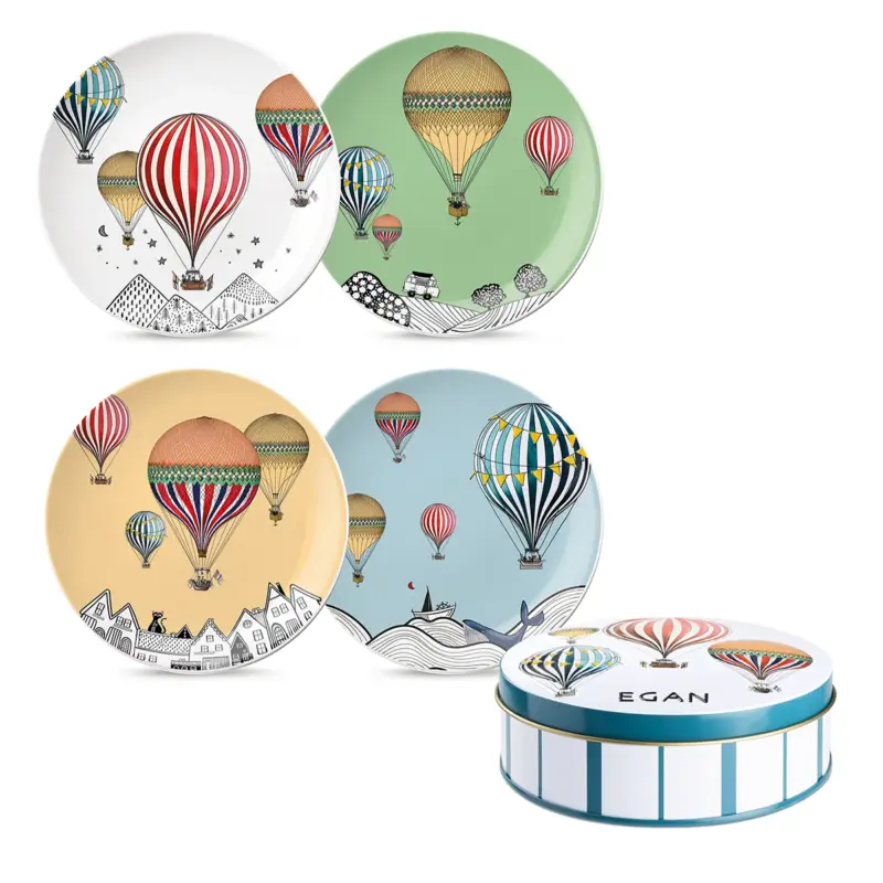 Set 4 Pratos de Sobremesa Giramondo Ø19 cm