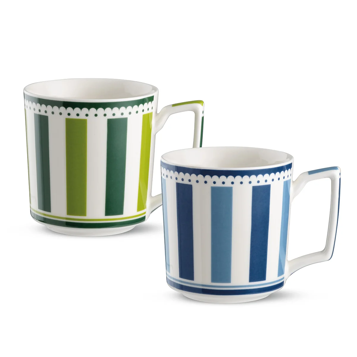 Set 2 Canecas Notting Hill Azul e Verde 420 ml