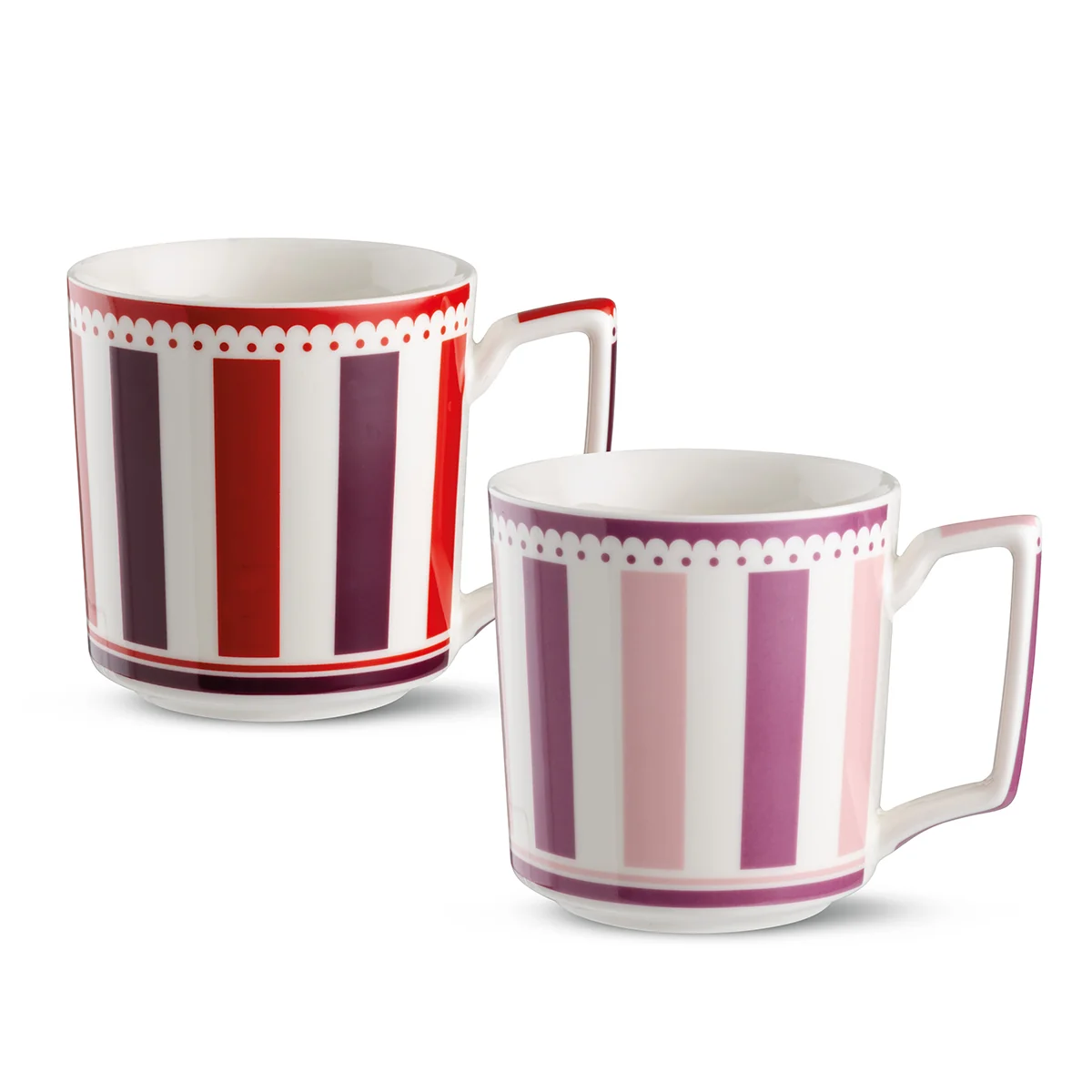 Set 2 Canecas Notting Hill Rosa e Bordeaux 420 ml
