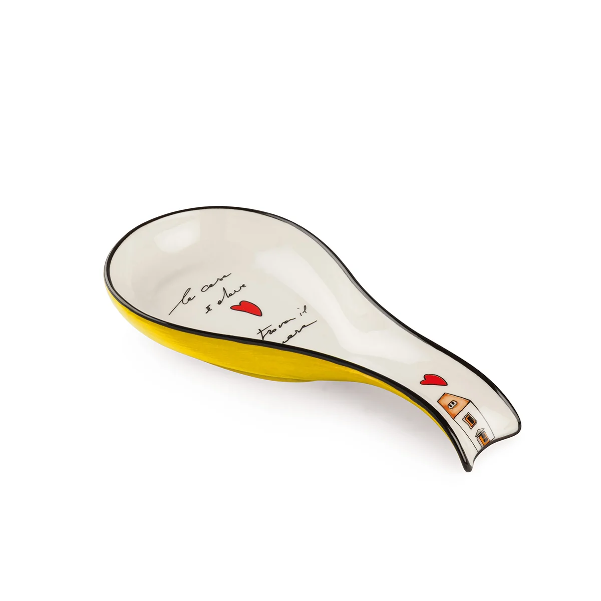 Descanso para Colher Le Casette Amarelo 21 x 10 cm