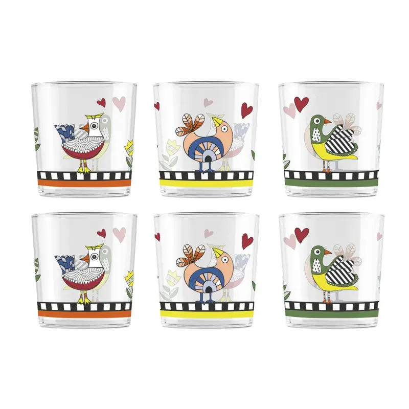 Set 6 Copos Cocoricò 350 ml