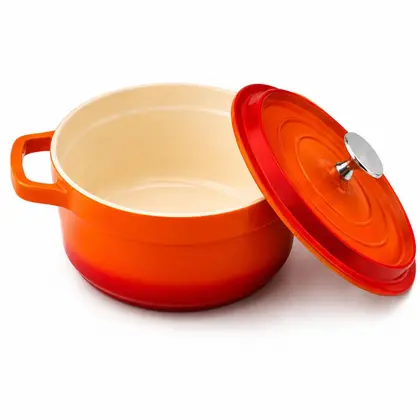 Caçarola Redonda Hércules Studio 16 cm laranja com tampa