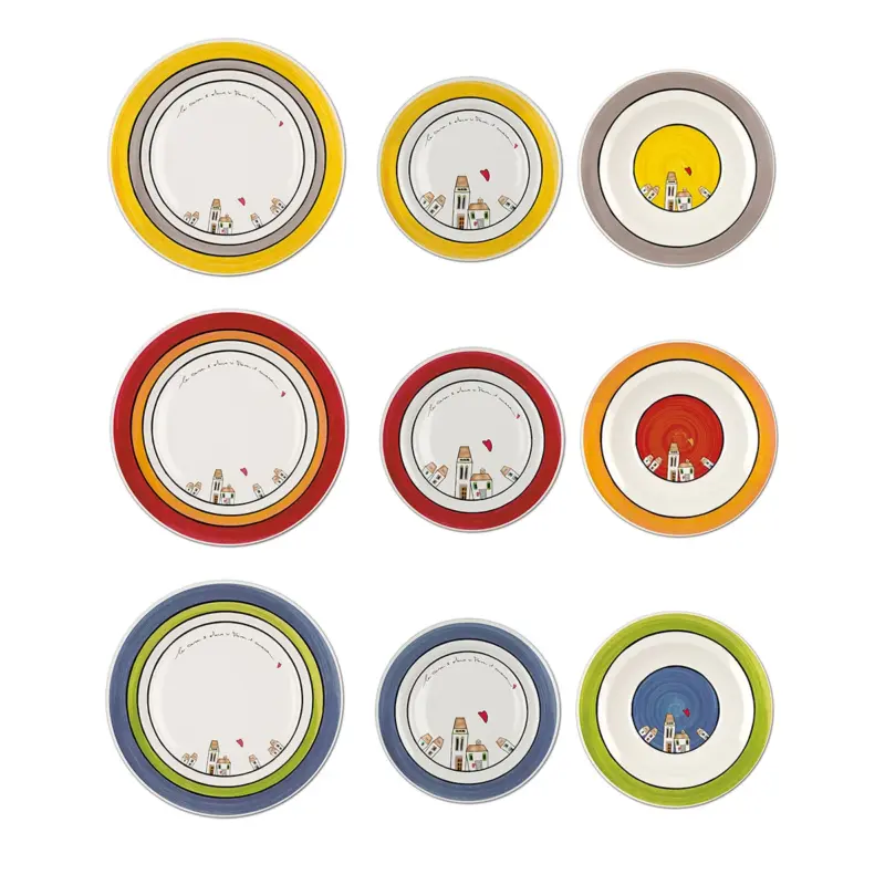 Set 18 Pratos Le Casette