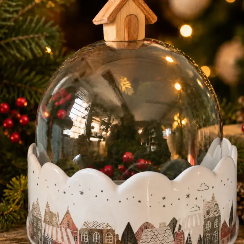 Kit Porta Panetone Alpes com Cúpula Casinha