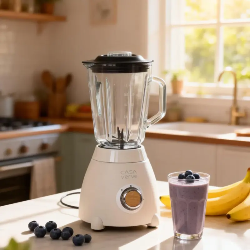 Liquidificador Turbo Power Jarra de Vidro Cor Creme Vintage — Lucent Life
