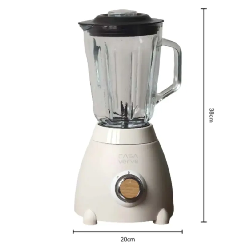 Liquidificador Turbo Power Jarra de Vidro Cor Creme Vintage — Lucent Life